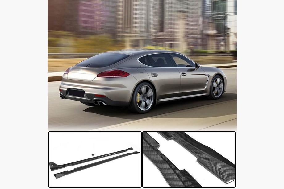 Porsche Panamera 2009-2016 Side Skirts (2013-2016, Carbon) Image