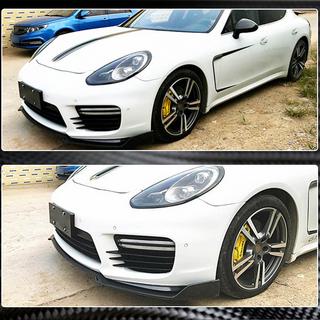 Front Bumper Lip V2 (for Turbo/Turbo S/GTS) Porsche Panamera 2009-2016 photo 3