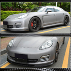 Porsche Panamera 2009-2016 Front Bumper Lip Spoiler (for Base 2009-2013, Carbon) photo 3