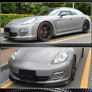 Front Bumper Lip Spoiler (for Base 2009-2013, Carbon) Porsche Panamera 2009-2016 photo 3