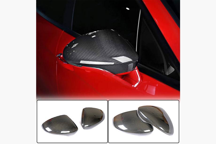 Porsche Panamera 2016-2023 Mirror Covers (2016-2020, Carbon) Image