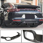 Porsche Panamera 2016-2023 Rear Bumper Diffuser (2016-2020, Carbon) photo 1