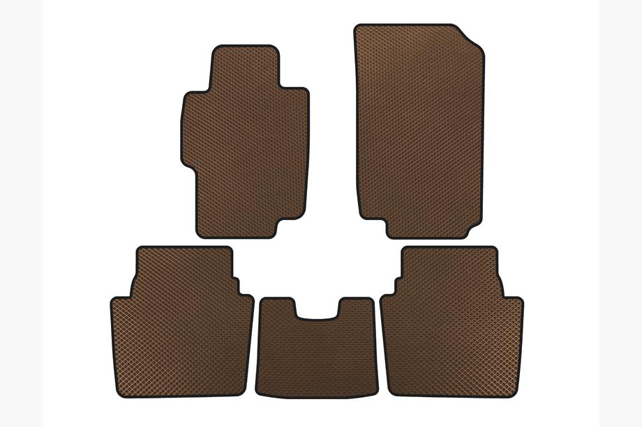 Honda Accord VII 2002-2007 EVA Floor Mats (SD, Brown) Image