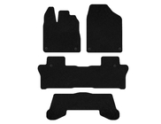 Honda Pilot 2015-2022 Textile Floor Mats Premium (3 Rows, Black) photo 1