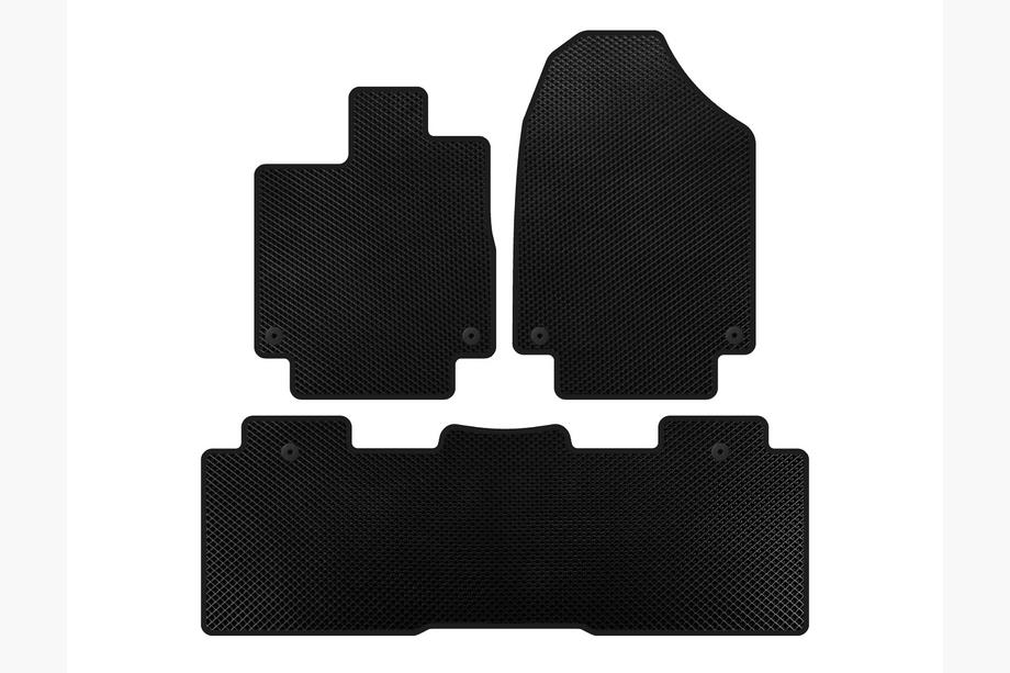 Honda Odyssey 2017– EVA Floor Mats (2 Rows, Black) Image