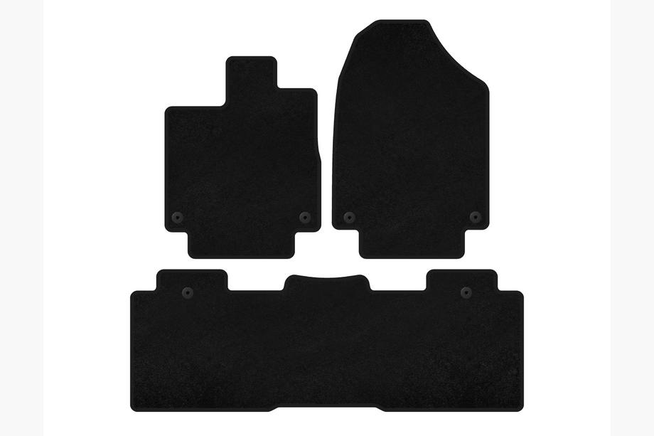Honda Odyssey 2017– Textile Floor Mats Premium (2 Rows, Black) Image