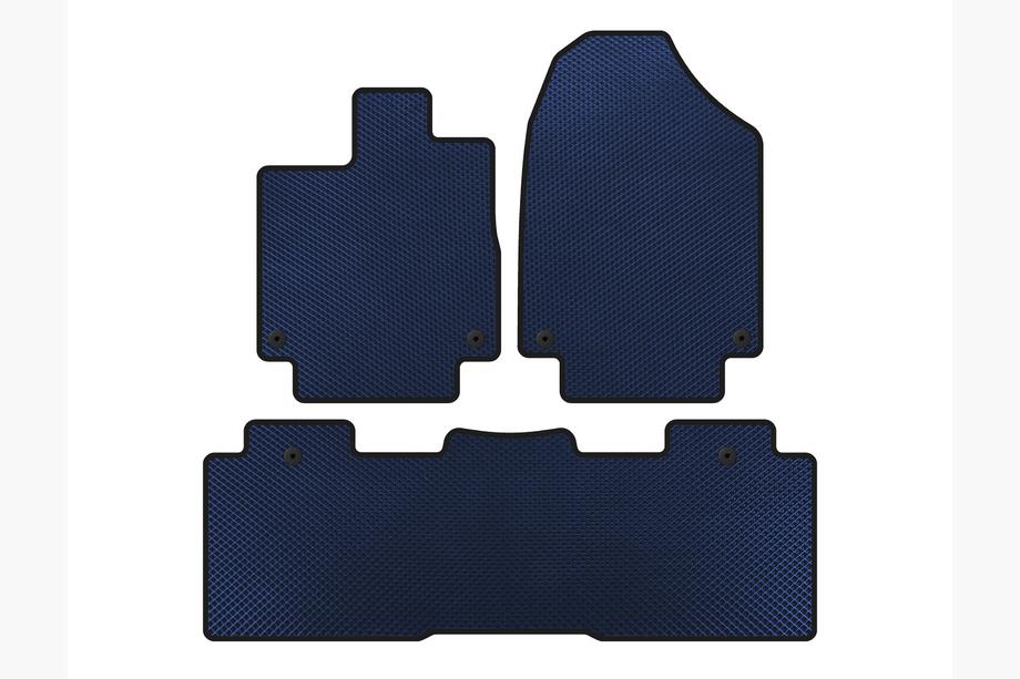 Honda Odyssey 2017– EVA Floor Mats (2 Rows, Blue) Image