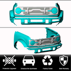 Ford Bronco 2021- Front Grille V1 (Carbon) photo 2