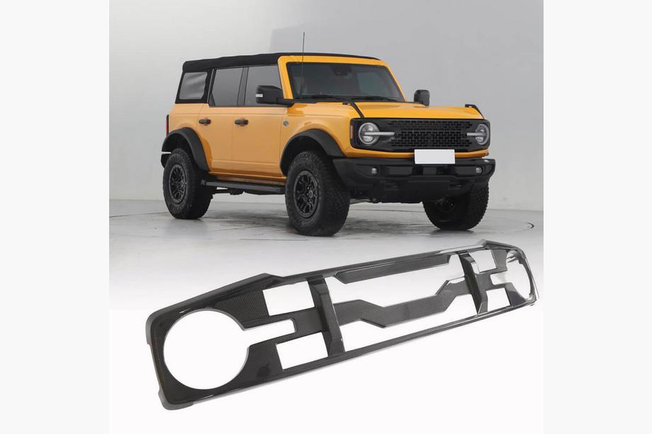 Ford Bronco 2021- Front Grille V1 (Carbon) Image