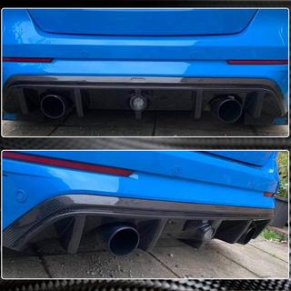 Rear Bumper Diffuser (for RS 2015-2017, Carbon) Ford Focus III 2011-2017 photo 3