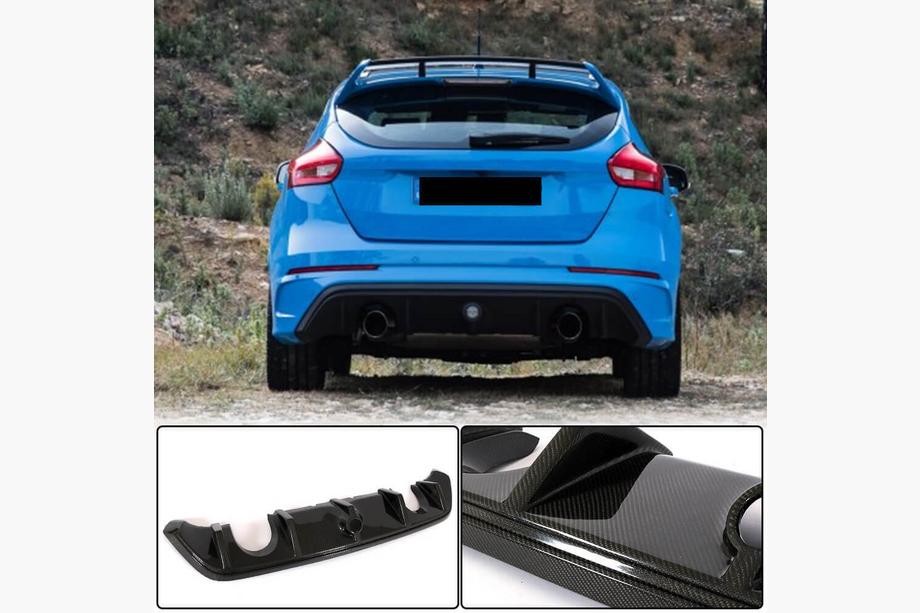 Ford Focus III 2011-2017 Rear Bumper Diffuser (for RS 2015-2017, Carbon) Image