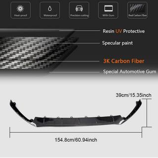 Front Bumper Lip Spoiler (for RS 2015-2017, Carbon) Ford Focus III 2011-2017 photo 3