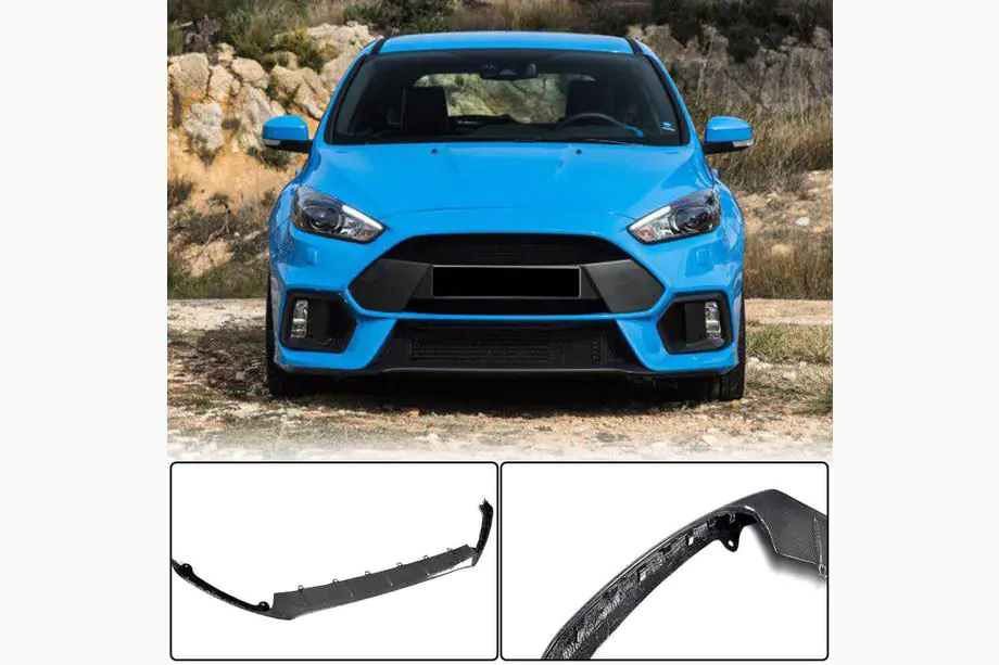 Ford Focus III 2011-2017 Front Bumper Lip Spoiler (for RS 2015-2017, Carbon) Image