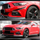 Ford Mustang 2015-2023 Front bumper lip (2015-2017, Carbon) photo 3