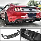Ford Mustang 2015-2023 Rear Bumper Diffuser V1 (2015-2017, Carbon) photo 1