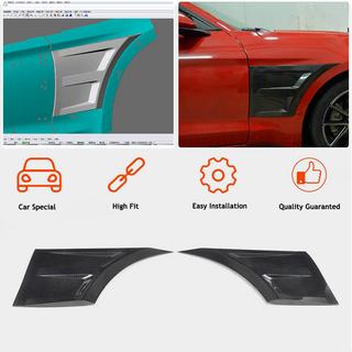 Front fender trims (Carbon) Ford Mustang 2015-2023 photo 2