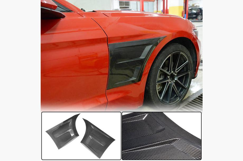 Ford Mustang 2015-2023 Front fender trims (Carbon) Image