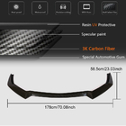 Ford Mustang 2015-2023 Front Bumper Lip Spoiler (2017-2020, Carbon) photo 6