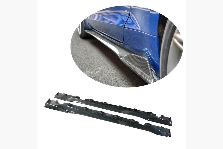 Ford Mustang 2015-2023 Side Skirts V3 (Carbon) Image