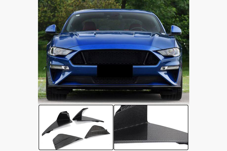 Ford Mustang 2015-2023 Fog Light Covers (2018-2021, Carbon) Image