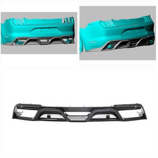 Rear Bumper Diffuser V2 (2018-2021, Carbon) photo 2