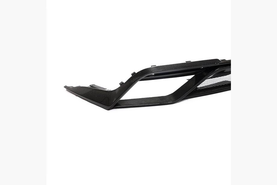 Ford Mustang 2015-2023 Rear Bumper Diffuser V2 (2018-2021, Carbon) Photo 3