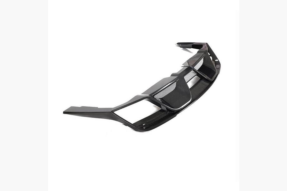 Ford Mustang 2015-2023 Rear Bumper Diffuser V2 (2018-2021, Carbon) Photo 4