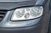 Volkswagen Caddy 2004-2010 Headlight eyebrows (black) Black Matte photo 13