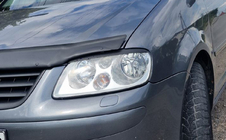 Volkswagen Caddy 2004-2010 Headlight eyebrows (black) Black Matte photo 12
