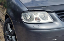 Volkswagen Caddy 2004-2010 Headlight eyebrows (black) Black Matte photo 11