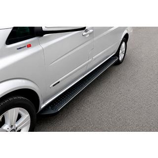 Side Steps Allmond Black (2 pcs, aluminum) Mercedes Vito W639 2004-2014 photo 1