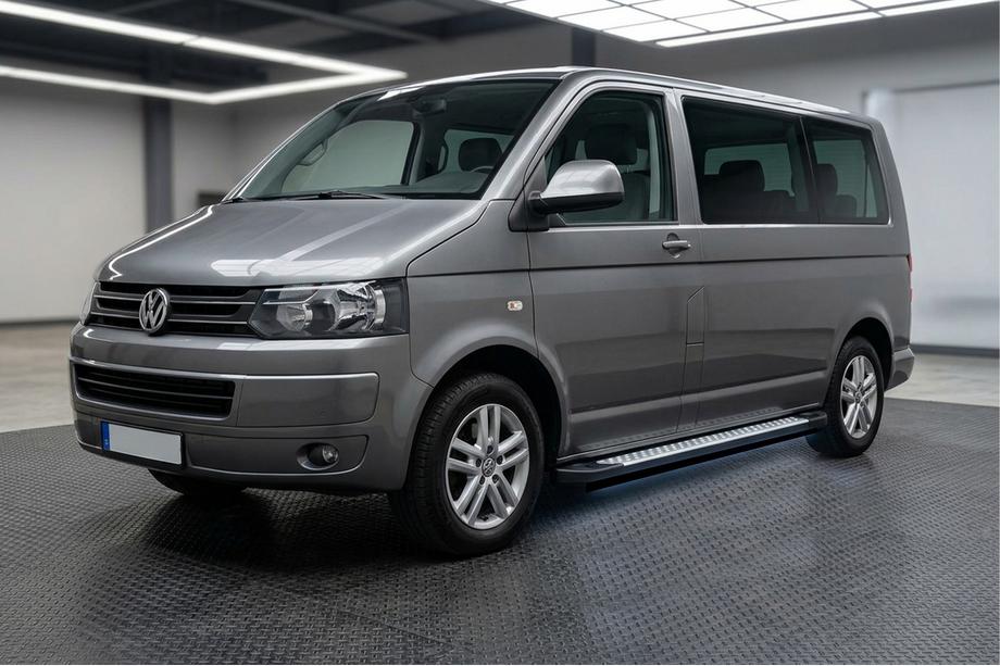 Volkswagen T5 2010-2015 Side Steps X5-Type LED (2 pcs, Aluminum) For long wheelbase only Image