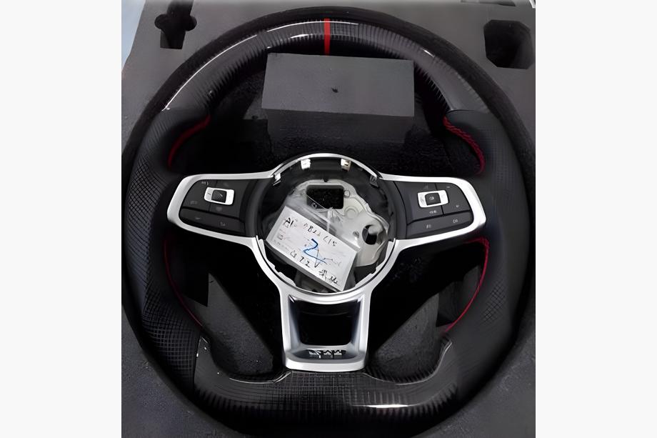 Volkswagen Polo 2017- Steering Wheel (Carbon + Red) Image