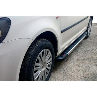 Side Steps Red-style (2 pcs, Aluminum) Volkswagen Caddy 2004-2010 photo 1