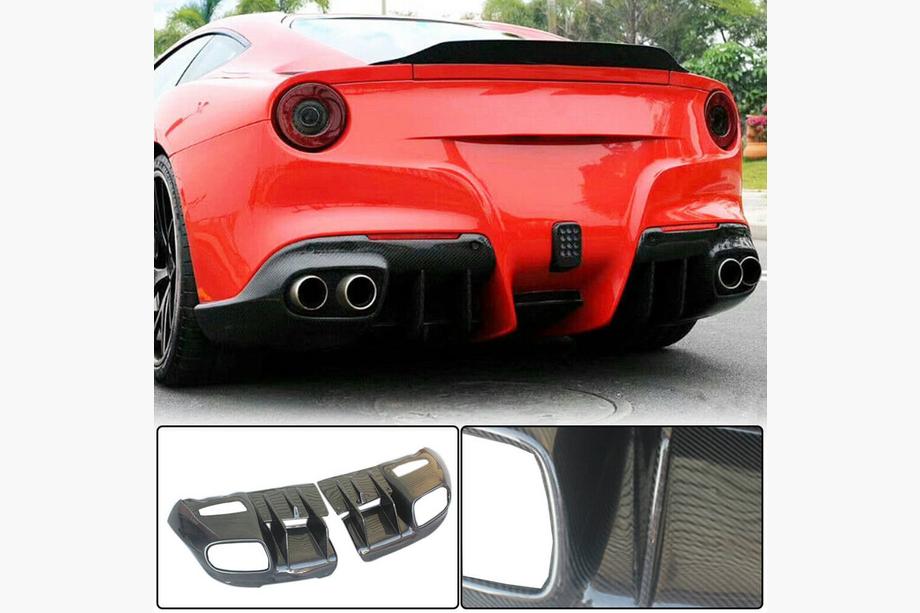Ferrari F12 Berlinetta 2012-2017 Rear Bumper Diffuser (2012-2014, Carbon) Photo 2