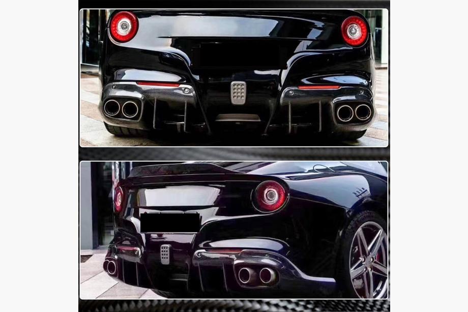 Ferrari F12 Berlinetta 2012-2017 Rear Bumper Diffuser (2012-2014, Carbon) Photo 4