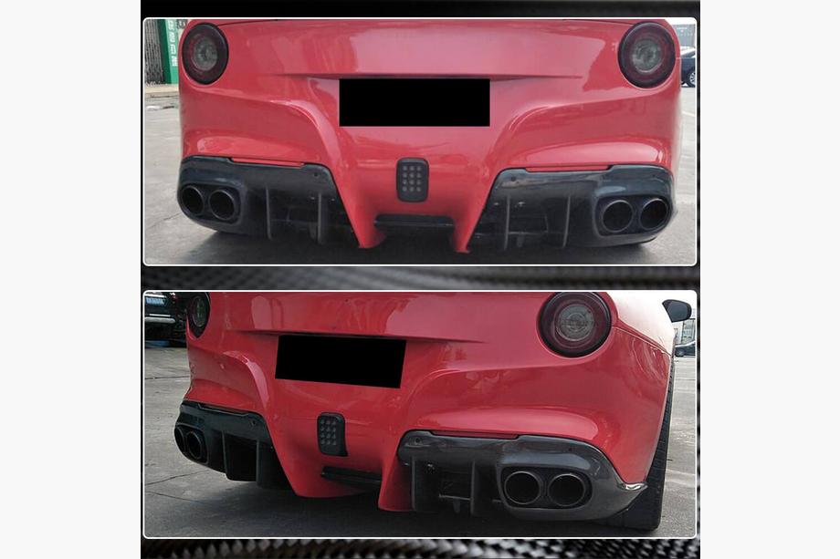 Ferrari F12 Berlinetta 2012-2017 Rear Bumper Diffuser (2012-2014, Carbon) Photo 5