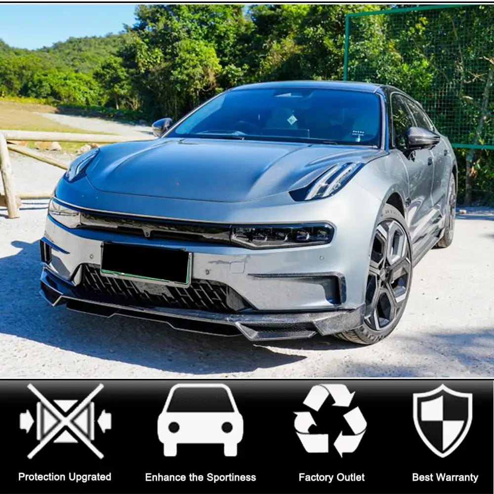 Front Bumper Lip Spoiler (2021-2024, Carbon) photo 2