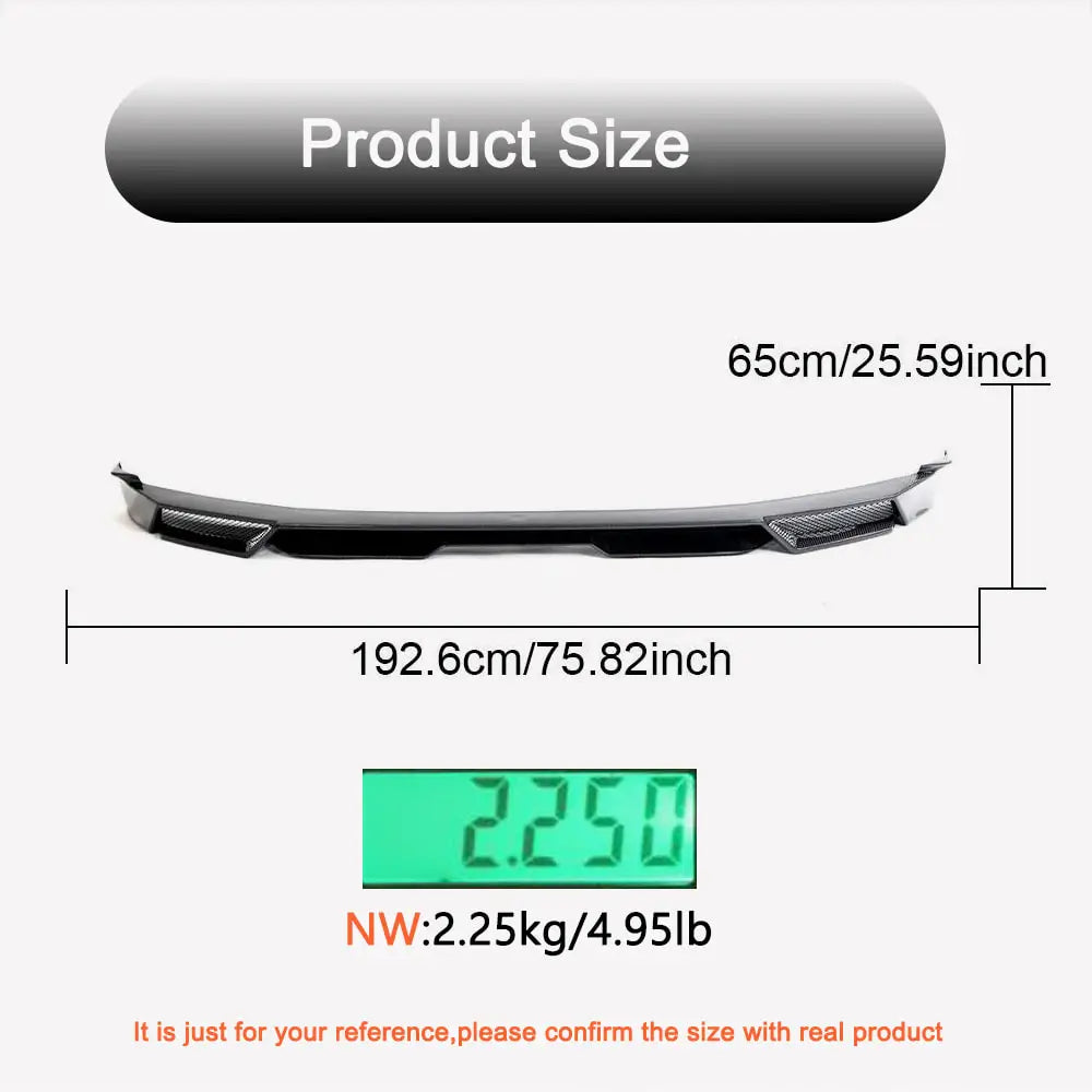 Zeekr 001 2021- Front Bumper Lip Spoiler (2021-2024, Carbon) photo 5