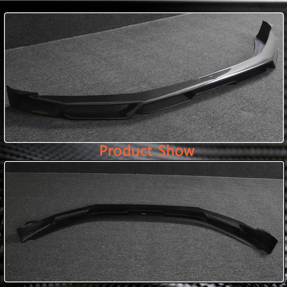 Zeekr 001 2021- Front Bumper Lip Spoiler (2021-2024, Carbon) photo 6