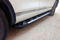 Volkswagen Touareg 2010-2018 Side Steps Sunrise (2 pcs, aluminum) photo 2