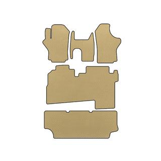 EVA Floor Mats (2004-2007, 3 Rows, 8-Seater, Beige) Hyundai H200, H1, Starex 1998-2007