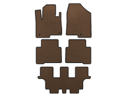 Hyundai Santa Fe 4 2018-2023 EVA Floor Mats (3 Rows, for Grand, Brown) photo 1