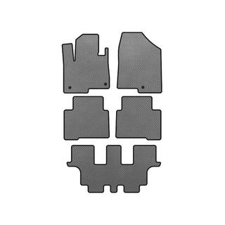 EVA Floor Mats (3 Rows, for Grand, Gray) Hyundai Santa Fe 4 2018-2023