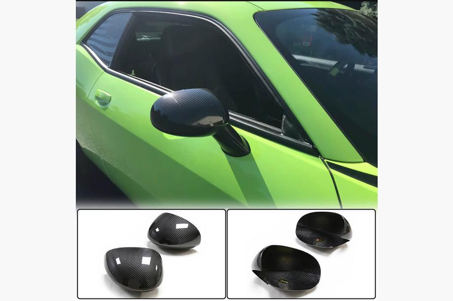 Dodge Challenger 2008-2023 Mirror Covers (Carbon) Image