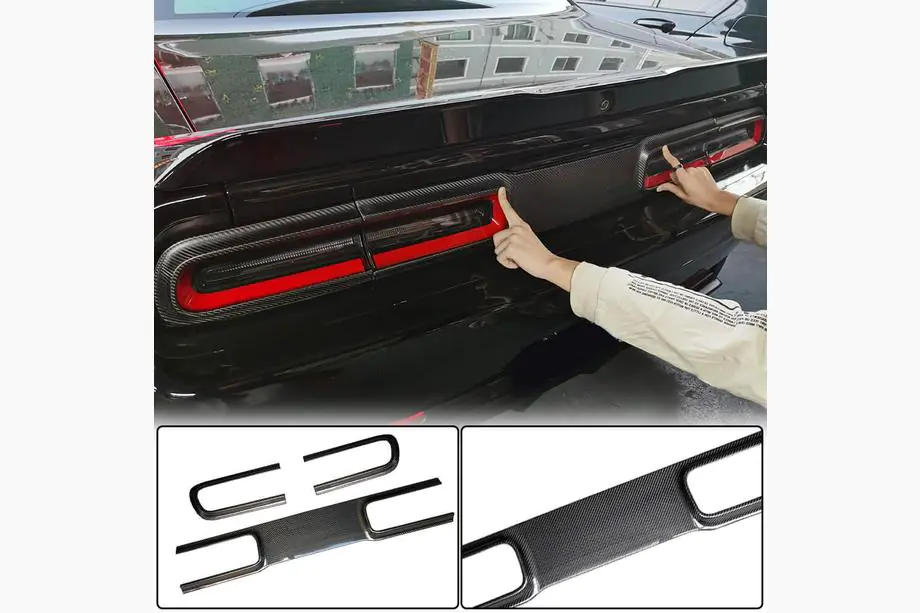 Dodge Challenger 2008-2023 Trunk Lid Cover (2015-2023, Carbon) Image