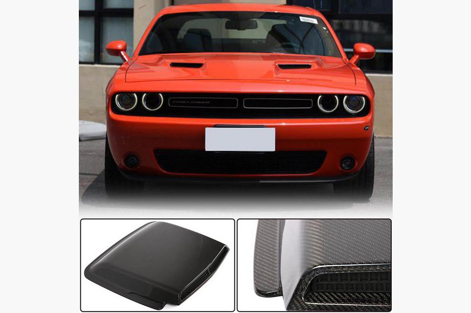 Dodge Challenger 2008-2023 Hood Cover (2015-2019, Carbon) Image