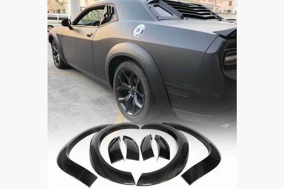 Dodge Challenger 2008-2023 Fender Flares (2015-2019, Carbon) Image