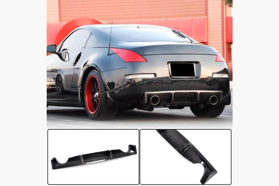 Nissan 350Z 2002-2009 Rear Bumper Diffuser (2003-2009, Carbon) Image