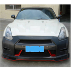 Nissan GT-R 2008-2025 Front Bumper Lip Spoiler (2009-2015, Carbon) photo 3